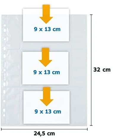 HERMA 7584 įmautė dokumentams 90 x 130 mm Polipropilenas (PP) 10 vnt