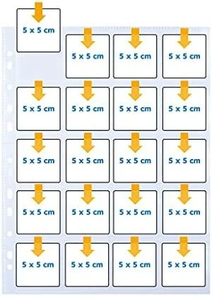 HERMA 7698 vardinių kortelių dėklas Permatomas