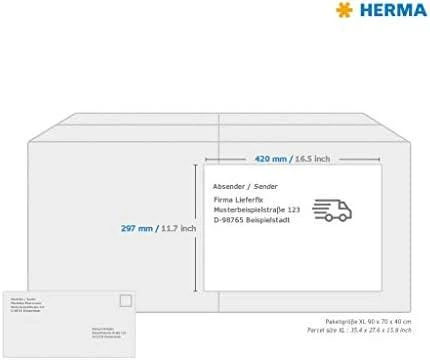 HERMA 8692 lipni etiketė Balta Stačiakampis Ilgalaikis 100 vnt