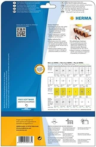 HERMA 9533 etiketė spausdinimui Balta Lipni spausdintuvo etiketė