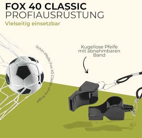 Teisėjo švilpukas Spalding Fox 40 su virvele