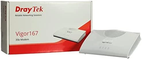 Maršrutizatorius DrayTek Vigor 167 VDSL2 Super Vectoring Modem VDSL2/ADSL2+ Modem DE-AT-CH baltas