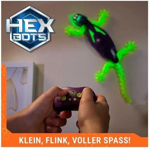 HEX BOTS Interaktyvus sienomis laipiojantis gekonas