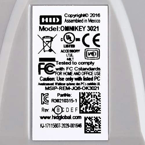 HID OMNIKEY® 3021(FW2.04) R30210315-1 USB intelektualiųjų kortelių skaitytuvas