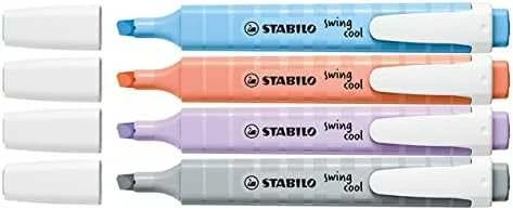Stabilo Teksto žymekliai SWING COOL pastel 8vnt.