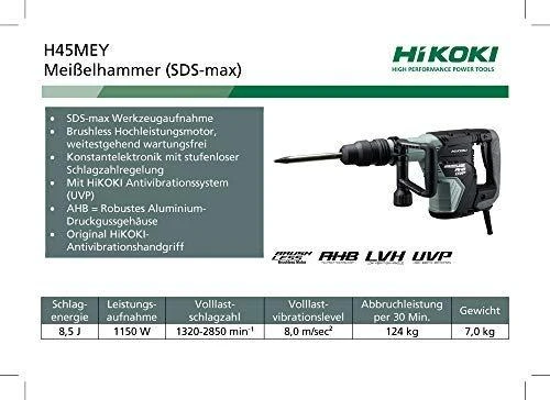 Atskėlimo plaktukas HiKOKI H45MEY