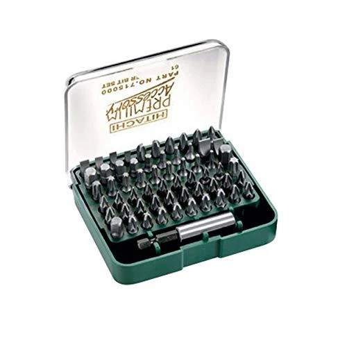 Hikoki Accessories Sukimo antgalių rinkinys Hikoki 715000; 1/4''; 61 vnt.