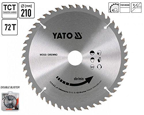 YATO diskinis pjūklas, skirtas ALUMINIUI 210x30mm 72 dantu 6093