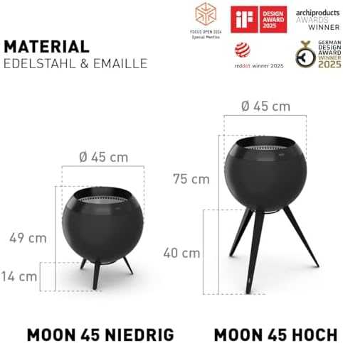 HOFATS juodas MOON 45 su laikikliu