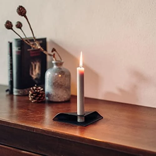 HOFATS SQUARE CANDLE žvakių laikiklių rinkinys, juoda, 4 vnt.