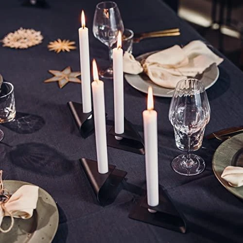 HOFATS SQUARE CANDLE žvakių laikiklių rinkinys, juoda, 4 vnt.
