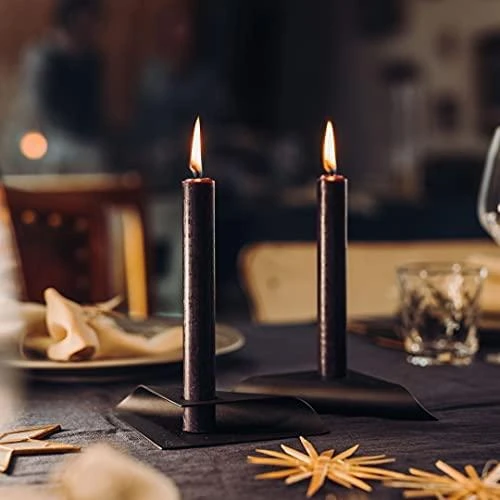 HOFATS SQUARE CANDLE žvakių laikiklių rinkinys, juoda, 4 vnt.