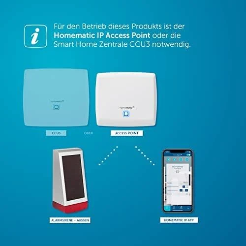 Homematic IP signalizacijos sirena - lauke