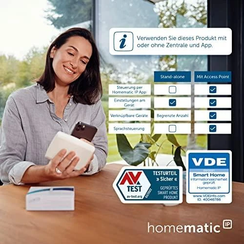HomeMatic IP belaidis sieninis termostatas HmIP-BWTH