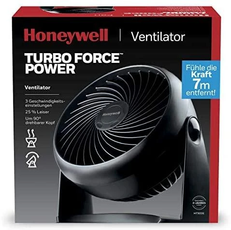 Honeywell HT900E4, Buitinis mentinis ventiliatorius, Juoda, Grindys, Sienas, 39 dB, 18 cm, 740 m³/h