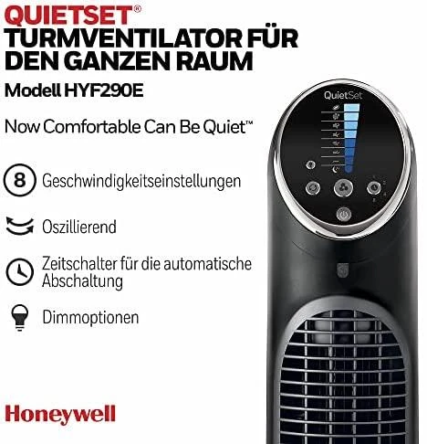 Tylus ir galingas ventiliatorius Honeywell HYF290E4