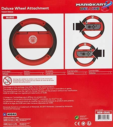 HORI Mario Kart 8 Deluxe Racing Wheel (Mario), skirtas Nintendo Switch