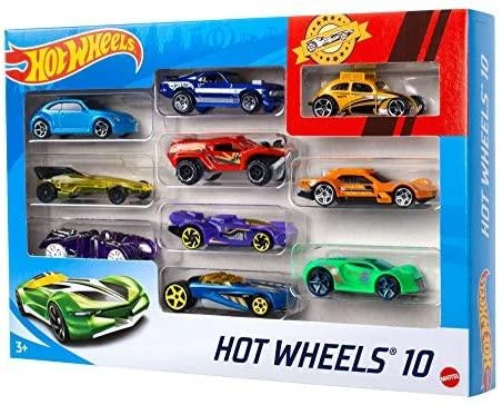 Mattel HOT WHEELS dešimties automodelių rinkinys, 54886
