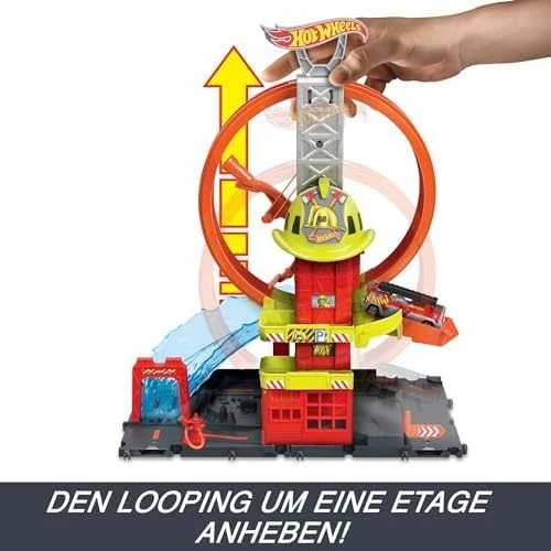 Hot Wheels City Super Loop gaisrinės žaidimų rinkinys