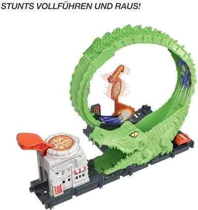Mattel Hot Wheels rinkinys „Aligatorius, užpuolęs piceriją“