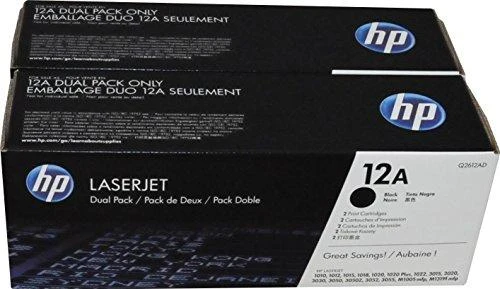 Hewlett Packard (HP) HP 12A 2 pak. Juodas Toneris kasetė, 2x2000 puslapių, skirta LaserJet 1018,1020,3020,3030,3055