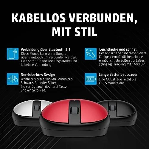 Hewlett Packard (HP) HP 240 Pelė BLK