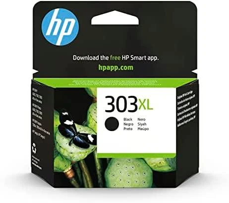 Hewlett Packard (HP) HP 303XL didelės talpos juodo rašalo kasetė, 600 puslapių, skirta HP ENVY Photo 6230, 7130, 7134, 7830 spausdintuvams