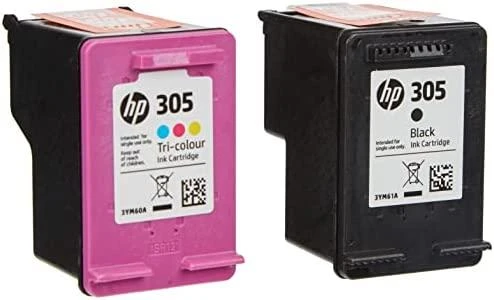 Hewlett Packard (HP) HP 305 2 vnt. Tri-color/Juodas (6ZD17AE) Rašalinių kasečių komplektas, CMY/BK