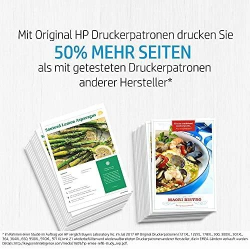 Hewlett Packard (HP) HP 62 Juodas originalus rašalo kasetė