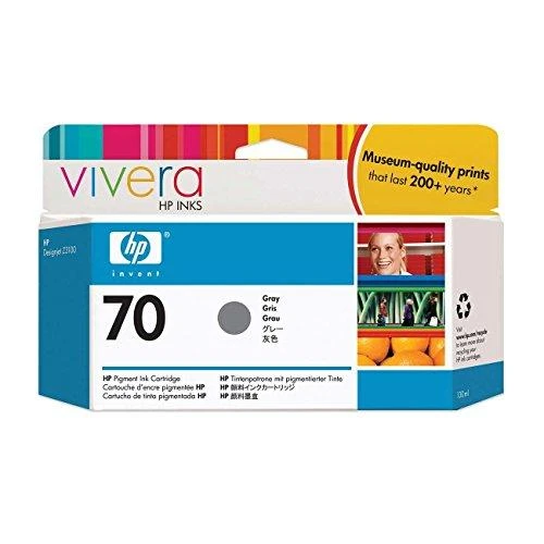 Hewlett Packard (HP) HP Nr.70 Rašalo krepšelis. Pilkas su Vivera rašalu (130 ml)
