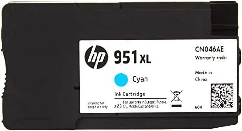 Hewlett Packard (HP) HP 951XL didelio našumo žalsvai mėlynos spalvos rašalo kasetė, 1500 puslapių, skirta Officejet 8600 Pro