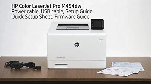 Hewlett Packard (HP) HP Color LaserJet Pro M454dw Spausdintuvas - A4 Color lazerinis, Spausdinimas, Automatinis dokumentų tiektuvas, Auto-Duplex, LAN, WiFi, 27 psl., 750-4000 puslapių per mėn.