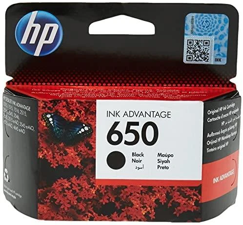 Hewlett Packard (HP) HP 650 Juodas Original Ink Advantage Cartridge