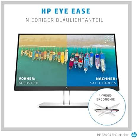 Monitorius HP EliteDisplay E24 G4 FHD, 24", 1920 x 1080, IPS, 60 Hz, 5 ms, 250 cd/m²