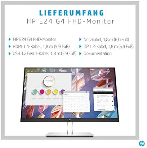 Monitorius HP EliteDisplay E24 G4 FHD, 24", 1920 x 1080, IPS, 60 Hz, 5 ms, 250 cd/m²