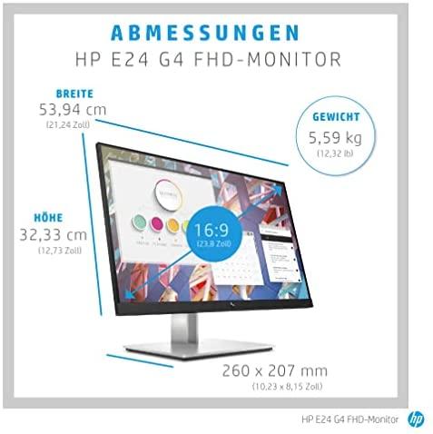 Monitorius HP EliteDisplay E24 G4 FHD, 24", 1920 x 1080, IPS, 60 Hz, 5 ms, 250 cd/m²