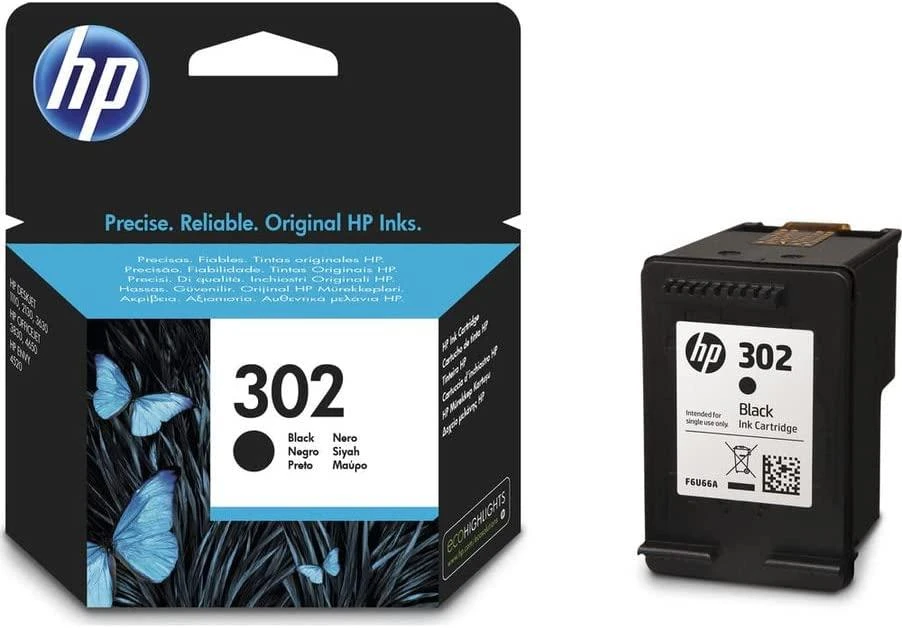 Hewlett Packard (HP) HP 302 ink cartridge juodas