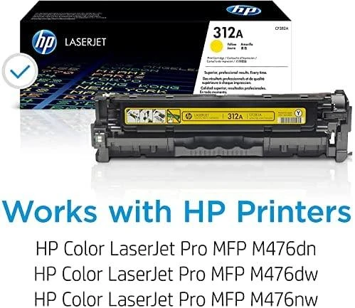 Hewlett Packard (HP) HP 312A, skirtas LaserJet Pro MFP 476 series Toneris Geltona (2 700 puslapių)