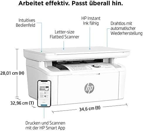 Hewlett Packard (HP) HP LaserJet MFP M140w Spausdintuvas, Juodas and baltas, Spausdintuvas for Small office, Print, copy, scan, Scan to email; Scan to PDF; Compact Size