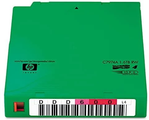 Laikmena HP Ultrium LTO-4 1.6TB RW Data Cartridge C7974A
