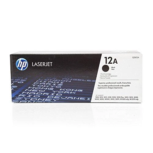 Hewlett Packard (HP) HP 12A Juodas Toneris Cartridge, 2000 pages, for LaserJet 1010,1012,1015,1018,1020,1022,3015,3020,3030,3050,3052,3055