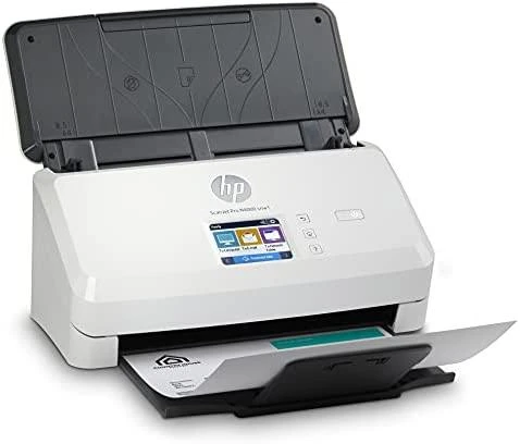 Skeneris Hewlett Packard (HP) HP ScanJet Pro N4000 snw1 skaitytuvas – A4 spalvotas 600 dpi, lapų tiekimo nuskaitymas, automatinis dokumentų tiektuvas, automatinis dvipusis, OCR / nuskaitymas į tekstą, 40 ppm, 4000 puslapių per dieną