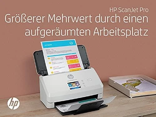 Skeneris Hewlett Packard (HP) HP ScanJet Pro N4000 snw1 skaitytuvas – A4 spalvotas 600 dpi, lapų tiekimo nuskaitymas, automatinis dokumentų tiektuvas, automatinis dvipusis, OCR / nuskaitymas į tekstą, 40 ppm, 4000 puslapių per dieną