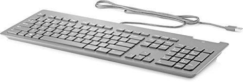 Hewlett Packard (HP) HP Plona USB laidinė klaviatūra – išmanioji kortelė – juoda – JAV anglų kalba (Pažeista pakuotė)