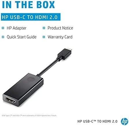 Hewlett Packard (HP) HP USB-C į HDMI 2.0 adapteris