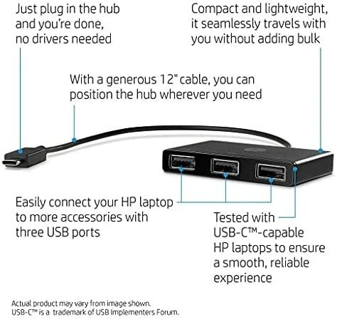 Hewlett Packard (HP) HP USB-C į USB-A-Hub