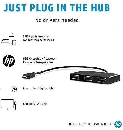 Hewlett Packard (HP) HP USB-C į USB-A-Hub