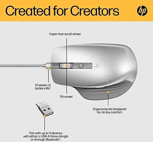Hewlett Packard (HP) HP Creator 930 Belaidė pelė - Sidabrinis