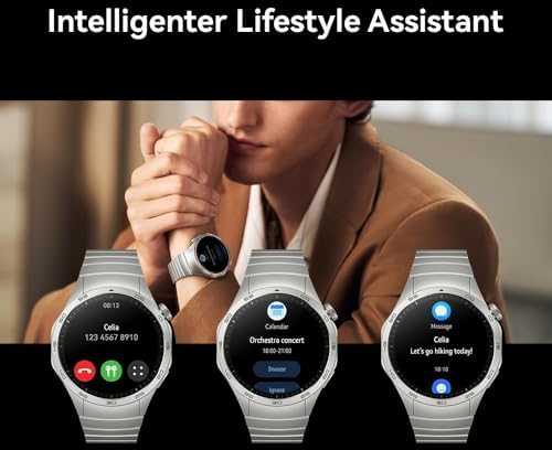 HUAWEI WATCH GT4 41mm Gold White Leather Armband