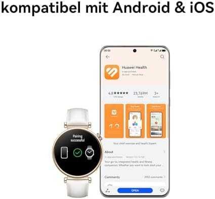 HUAWEI WATCH GT4 41mm Gold White Leather Armband
